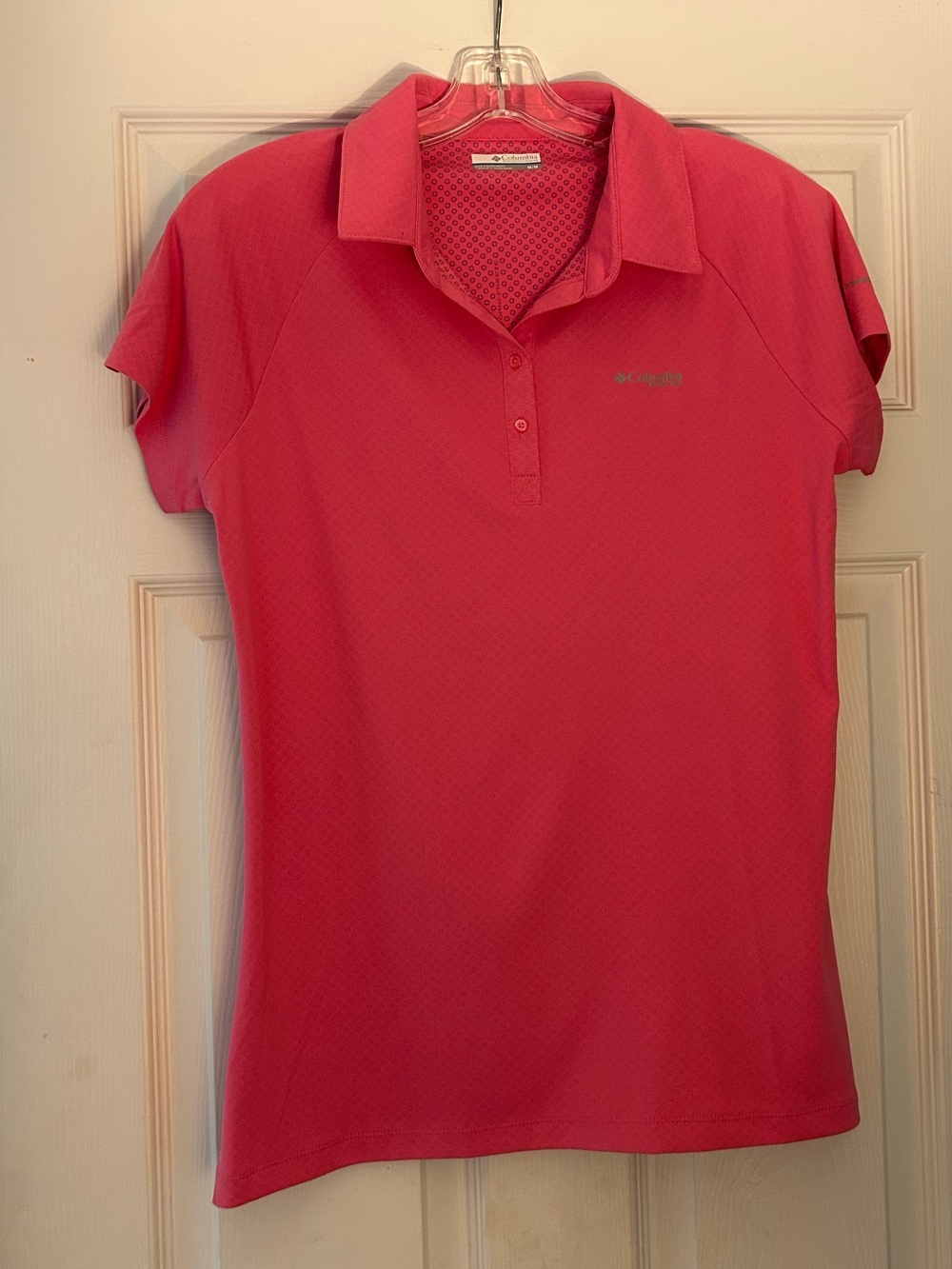 Columbia Women’s Coral Pink Short Sleeve Polo
